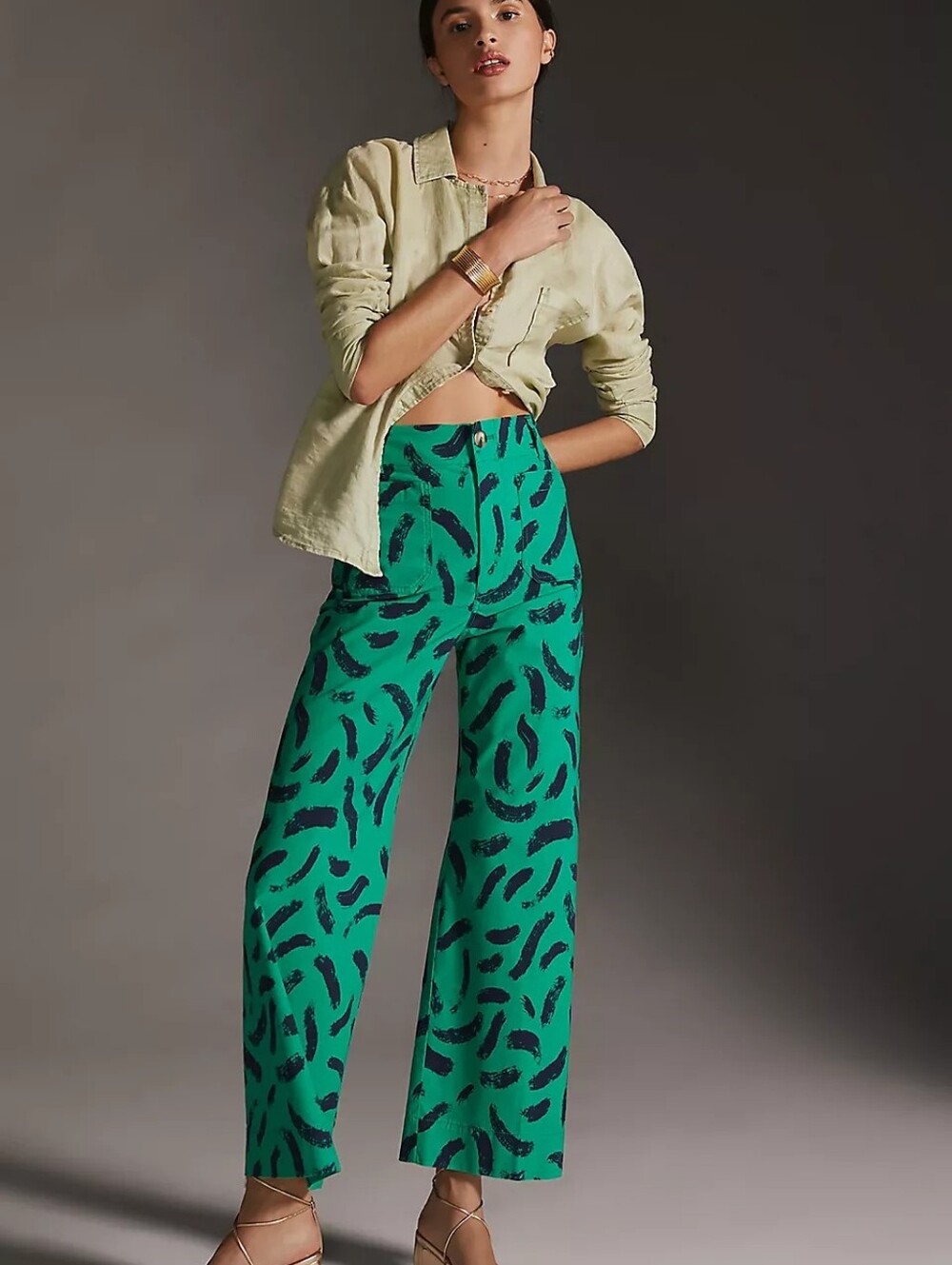Maeve The Colette Cropped Wide-Leg Pants
